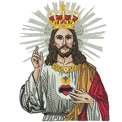 Matriz de matriz Matriz De Bordado Cristo Rei 16 Cm